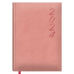 Kalendarz książkowy BRASILIA DOHE 2024 Corocznie Różowy 15 x 21 cm
