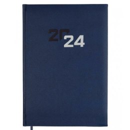 Kalendarz książkowy Finocam Dynamic Milano 2024 Niebieski 16,5 x 24 cm