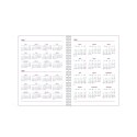 Kalendarz książkowy GLOSS DOHE 2024 Corocznie Fioletowy 12,5 x 18 cm