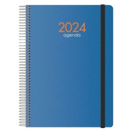 Kalendarz książkowy SYNCRO DOHE 2024 Corocznie Niebieski 15 x 21 cm