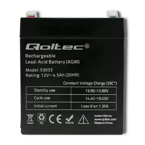 Akumulator AGM | 12V | 4.5Ah | max.1.35A Akumulator AGM | 12V | 4.5Ah | max.1.35A