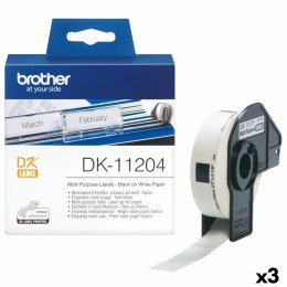 Etykiety na rolce Brother DK-11204 17 x 54 mm (3 Sztuk)