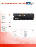 Dysk SSD WD Black 1TB SN850X NVMe M.2 PCIe Radiator