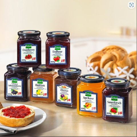 Gina Dżem Truskawkowy 400 g Gina Dżem Truskawkowy 400 g