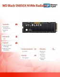 Dysk SSD WD Black 2TB SN850X NVMe M.2 PCIe Radiator