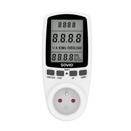 Watomierz, kalkulator energii z wyświetlaczem LCD, 16A, 3680W, AE-01