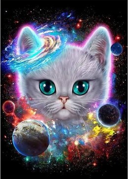 Diamentowa mozaika - Kot kosmiczny