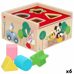 Drewniane Puzzle dla Dzieci Disney 5 Części 13,5 x 7,5 x 13 cm (6 Sztuk)