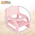 Krzesełko dla Lalek Woomax 16,5 x 21 x 20 cm Różowy 6 Sztuk