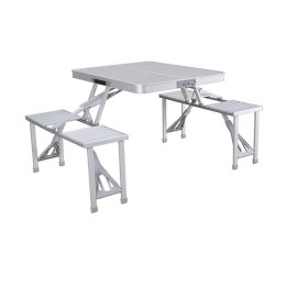 Stół piknikowy Marbueno Aluminium Szary 136 x 67 x 85 cm