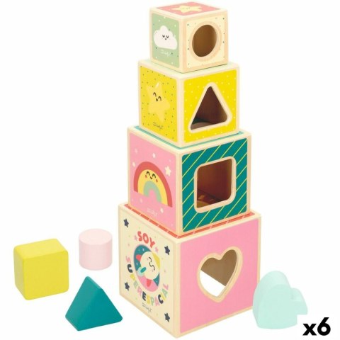 Bloki Konstrukcyjne Mr. Wonderful 8 Części 12 x 12 x 12 cm (6 Sztuk)