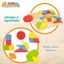 Drewniane Puzzle dla Dzieci Woomax Kształty + 12 miesięcy 16 Części (6 Sztuk)