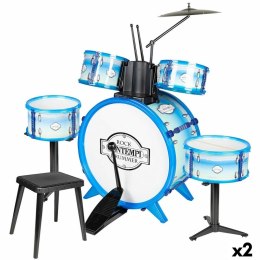 Perkusja Bontempi Niebieski Plastikowy 85 x 68 x 65 cm (9 Części) (2 Sztuk)