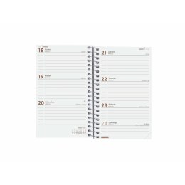 Kalendarz książkowy Finocam 2024 Czerwony 7,9 x 12,7 cm