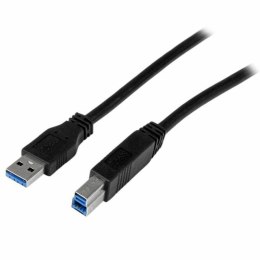 Kabel USB A na USB B Startech USB3CAB1M Czarny
