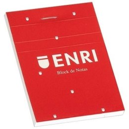 Notes z Nadrukiem ENRI Czerwony A6 80 Kartki 4 mm (10 Sztuk)