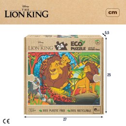 Puzzle dla dzieci The Lion King Dwustronny 24 Części 70 x 1,5 x 50 cm (12 Sztuk)