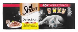 SHEBA Selection in sauce Drobiowe smaki - mokra karma dla kota - 40x85g