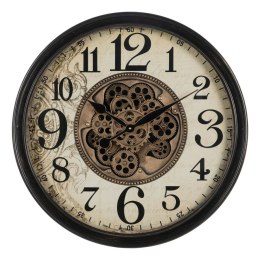 Zegar Ścienny Czarny Krem Szkło Żelazo 66 x 9,5 x 66 cm (3 Sztuk)