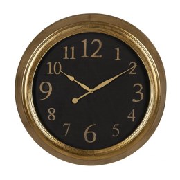 Zegar Ścienny Czarny Złoty PVC Szkło Żelazo Drewno MDF 47 x 5,5 x 47 cm