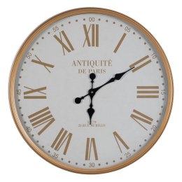 Zegar Ścienny Biały Naturalny Żelazo 60 x 60 x 6 cm