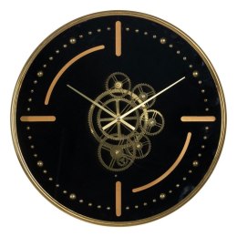 Zegar Ścienny Czarny Złoty Żelazo 46 x 7 x 46 cm