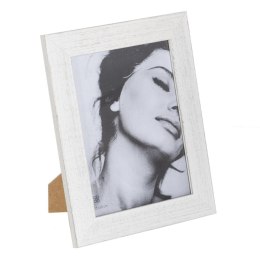Ramka na Zdjęcia Biały Szary Drewno Szkło 20 x 1 x 25 cm
