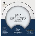 Naczynia Santa Clara Cuisine 18 Części Porcelana Okrągła (2 Sztuk)