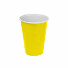 Zestaw szklanek wielokrotnego użytku Algon Żółty 24 Sztuk 250 ml (25 Części)