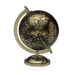 Globus Versa Złoty Metal 17 x 24 x 15 cm