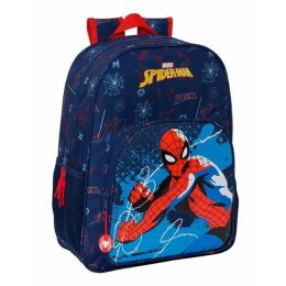 Plecak szkolny Spider-Man Neon Granatowy 33 x 42 x 14 cm