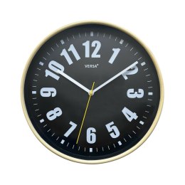 Zegar Ścienny Versa Czarny Plastikowy 4 x 30 x 30 cm