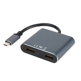 Adapter USB C na HDMI NANOCABLE 10.16.4305 4K Ultra HD Szary 15 cm