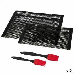 Przenośny grill Aktive Silikon Plastikowy 27 x 24,5 x 0,4 cm