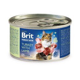 BRIT Premium by Nature Indyk z jagnięciną - mokra karma dla kota - 200g