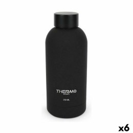 Butelkę Termiczną ThermoSport Soft Touch Czarny 350 ml (6 Sztuk)