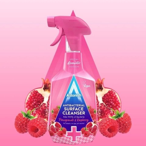 Astonish Pomegranate & Raspberry Antybakteryjny Płyn do Mycia Powierzchni 750 ml Astonish Pomegranate & Raspberry Antybakteryjny Płyn do Mycia Powierzchni 750 ml