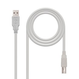 Kabel Micro USB NANOCABLE CABLE USB 2.0 IMPRESORA, TIPO A/M-B/M, BEIGE, 1.0 M Beżowy 1 m