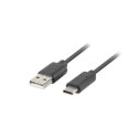 Kabel USB A 2.0 na USB C Lanberg Czarny - 0,5 m