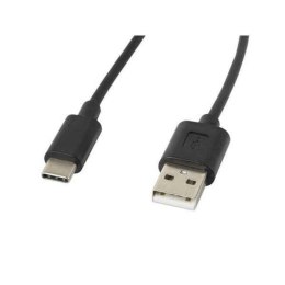 Kabel USB A 2.0 na USB C Lanberg Czarny - 1 m