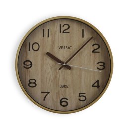 Zegar Ścienny Versa Jasnobrązowy Plastikowy Kwarc 4,8 x 31 x 31 cm