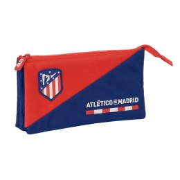 Piórnik Potrójny Atlético Madrid Niebieski Czerwony 22 x 12 x 3 cm