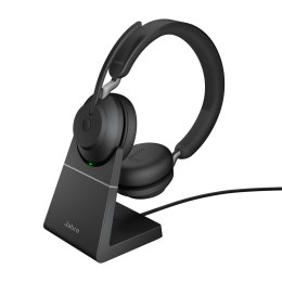 Jabra Evolve2 65, UC Stereo Zestaw słuchawkowy Bezprzewodowy Opaska na głowę