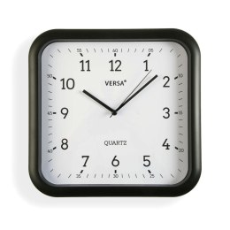 Zegar Ścienny Versa Czarny Plastikowy Kwarc 3,5 x 28,5 x 29,5 cm