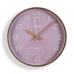 Zegar Ścienny Versa Różowy Plastikowy Kwarc 4,3 x 30 x 30 cm