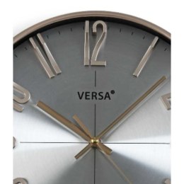 Zegar Ścienny Versa Srebrzysty Plastikowy Kwarc 4,3 x 30 x 30 cm
