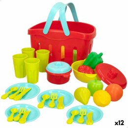 Zestaw Zabawkowe Jedzenie Colorbaby Urządzenia i przybory kuchenne 36 Części (12 Sztuk)