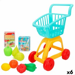 Wózek na Zakupy Colorbaby My Home Zabawka 10 Części 34 x 54 x 29 cm 6 Sztuk