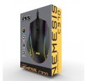 Mysz gamingowa przewodowa Nemesis C370 7200 DPI 7P RGB LED czarna