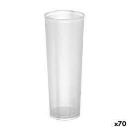 Zestaw szklanek wielokrotnego użytku Algon Rura Przezroczysty 6 Części 300 ml (70 Sztuk)